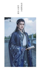 Original Chinese Floral Clouds Hanfu Dress Men Women Traditiional Weijin Period Gradient Costume Niche Fairy Cosplay Clothing