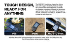 AGM M11 4G Rugged Phone IP68 Waterproof 4000mAh Removable Battery Wi-Fi Hotspot Reverse Charging FM Radio for Outdoor