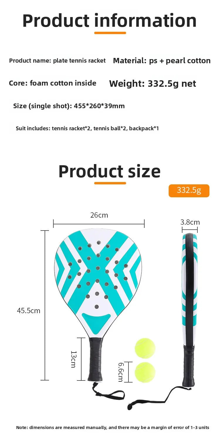 Padel Tennis Rackets beach tennis racketCarbon Fiber Lightweight Tennis Rackets Outdoor Sports Mens and Womens Glowing Racket