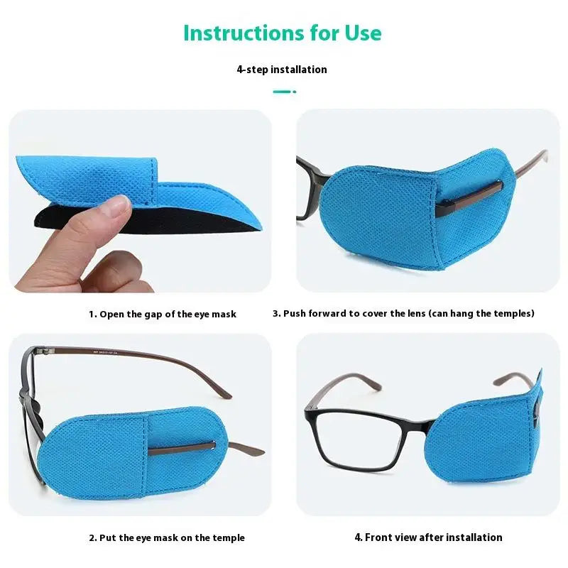 6Pcs Eye Patch Amblyopia Eyeglasses Patches Eyeshade Kid Strabismus Vision Care For Girl Boy Eye Pad