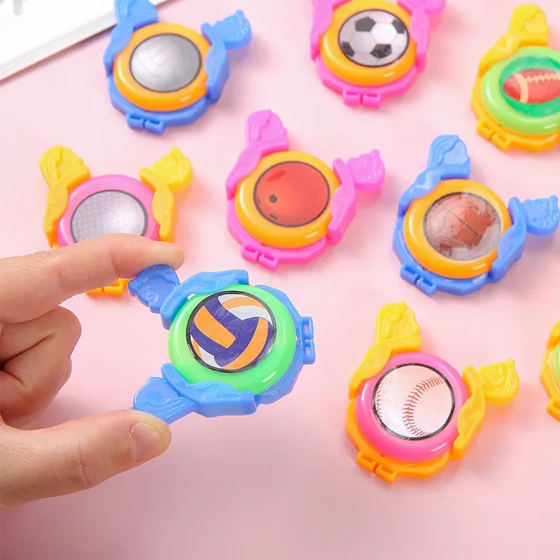 5/10pcs Mini Flying Saucer Handheld UFO Catapult Toy for Kids Birthday Party Favor Treat Guest Gifts School Board Game