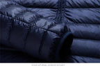 UETEEY Autumn Winter New Ultra Light White Duck Down Jacket Men Waterproof Casual Outdoor Portable Lightweight Male Padded Coats
