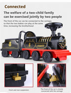 Kids Train Riding Toy Ailway Classical Electric Model Can Carry A Small Train Rail Car Children's Baby Walker Stroller Toys Boys
