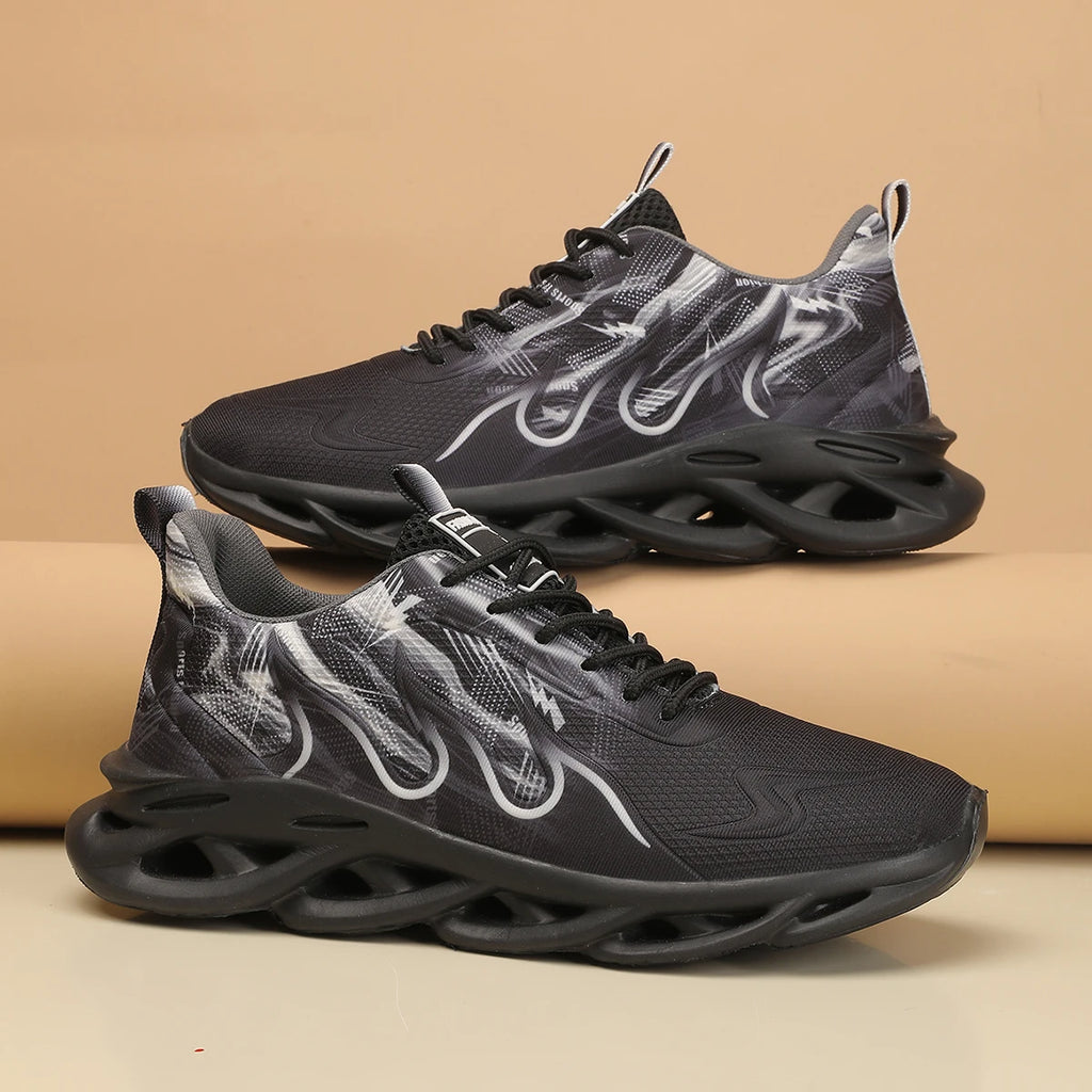 2025 Unisex Running Shoes Men Women Lightweight Mesh Breathable Comfortable Flat Soft Tennis Shoes Summer Lace-up Sneakers Man