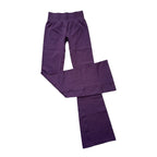 Flares Legggings Seamless Mid To Low Waistband Glute Contouring Wide Leg Pants Scrunch Booty Fitness Yoga Gym Flared Leggings