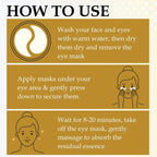Collagen eye mask, deep moisturizing, firming the skin around the eyes, eye care, anti-aging skincare, making the skin younger