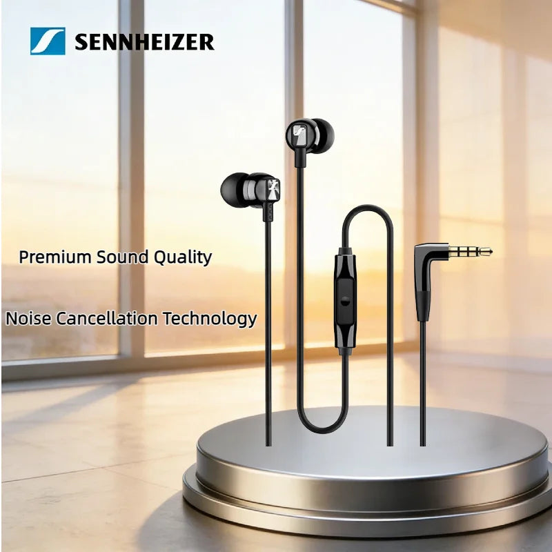 Sennheiser CX300S Wired In-Ear Earphones Pure Bass Stereo Sound Noise Isolating Original Headset for Smartphone Samsung Xiaomi