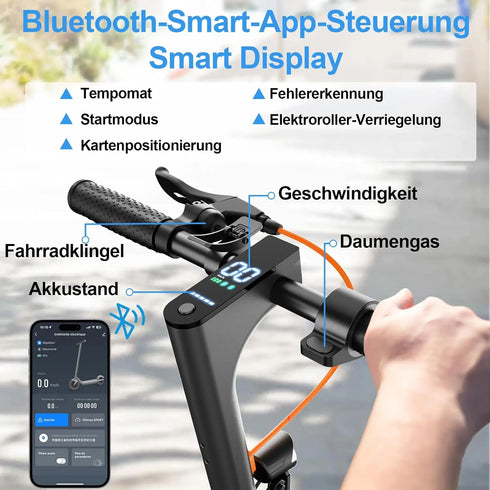 Todimart T3 ABE adult electric scooter, 36V 7.8AH, peak power 500W, 25-35KM, 8.5-inch honeycomb tires, urban electric scooter