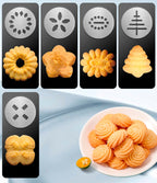 Stainless Steel Cookie gun Cake Cream Decorating Gun Cookie Making Machine Nozzles Mold Pastry Syringe Extruder Baking Tools