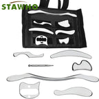 1/4/5/7pcs Stainless Steel Gua Sha Scraping Massage Tool Set IASTM Tools Great Soft Tissue Mobilization Tool