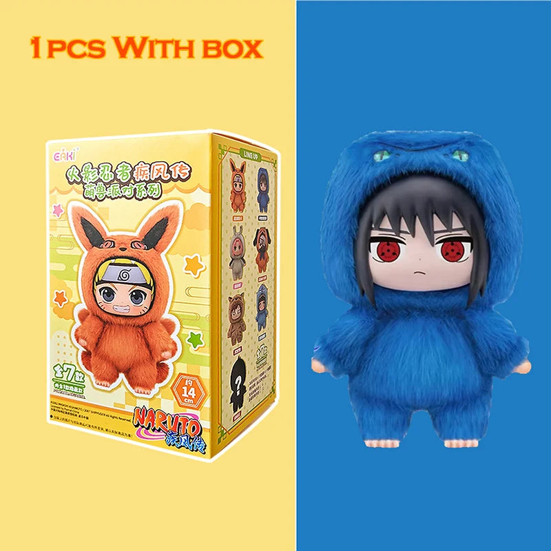 EAKI Naruto Blind box Shippuden Naruto Uzumak Sasuke Kakashi Party Series Stuffed Doll Handmade Ornament Toy Collection Gift