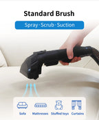 Handheld Carpet Cleaner ABIR G80,150000PA Wet Dry Vacuum Cleaner for Home Sofa Window Car Pet Upholstery Spot Farbric Cleaner