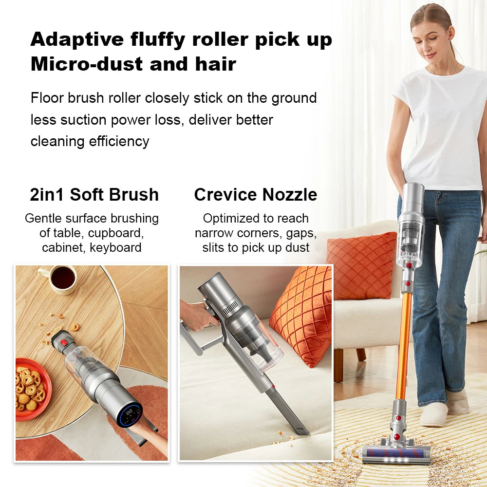 Cordless Handheld Stick Vacuum Cleaner Liectroux i10, Smart Dust Sensing,27KPa, 250W BLDC,Suit for Carpet, Floor, Car & Pet Hair