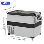 30L 35L 40L 45L 50L 55L Car Refrigerator DC 12V/24V Car Freezer Fridge -4℉~68℉ RV Portable Compressor Cooler Camping Travel
