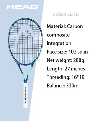 HEAD Carbon Composite Integration Tennis Racket For Beginners Men Women College Students Single Training Racquet