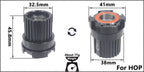 Bicycle Micro Spline Freehub MTB Road Bike Hubs Converters End Cap Adapter 11/12 Speed MS HG DT Hub Body Driver for XD DT240/350