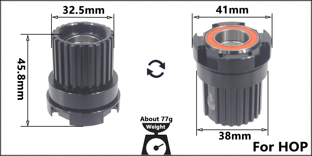 Bicycle Micro Spline Freehub MTB Road Bike Hubs Converters End Cap Adapter 11/12 Speed MS HG DT Hub Body Driver for XD DT240/350