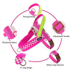 Small Dog Harness, Saddle Style No Pull Adjustable for  Puppy  Pet Chest for dog Breathable  Walking dog supplies s