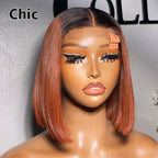 260% Density Real HD 5x5 Lace Closure Wigs Super Double Drawn Vietnamese Virgin Hair Short BOB Wig Glueless Pre Plucked Lace Wig