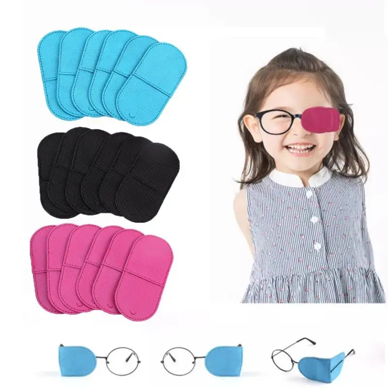6Pcs Eye Patch Amblyopia Eyeglasses Patches Eyeshade Kid Strabismus Vision Care For Girl Boy Eye Pad