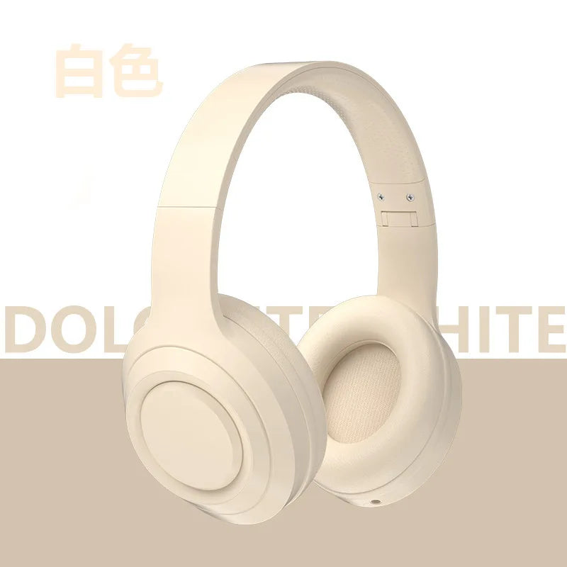 Over Ear HIFI Stereo Headsets Wireless Bluetooth Headphones Sports Gaming Earphones with HD Mic Support TF/AUX noise reduction