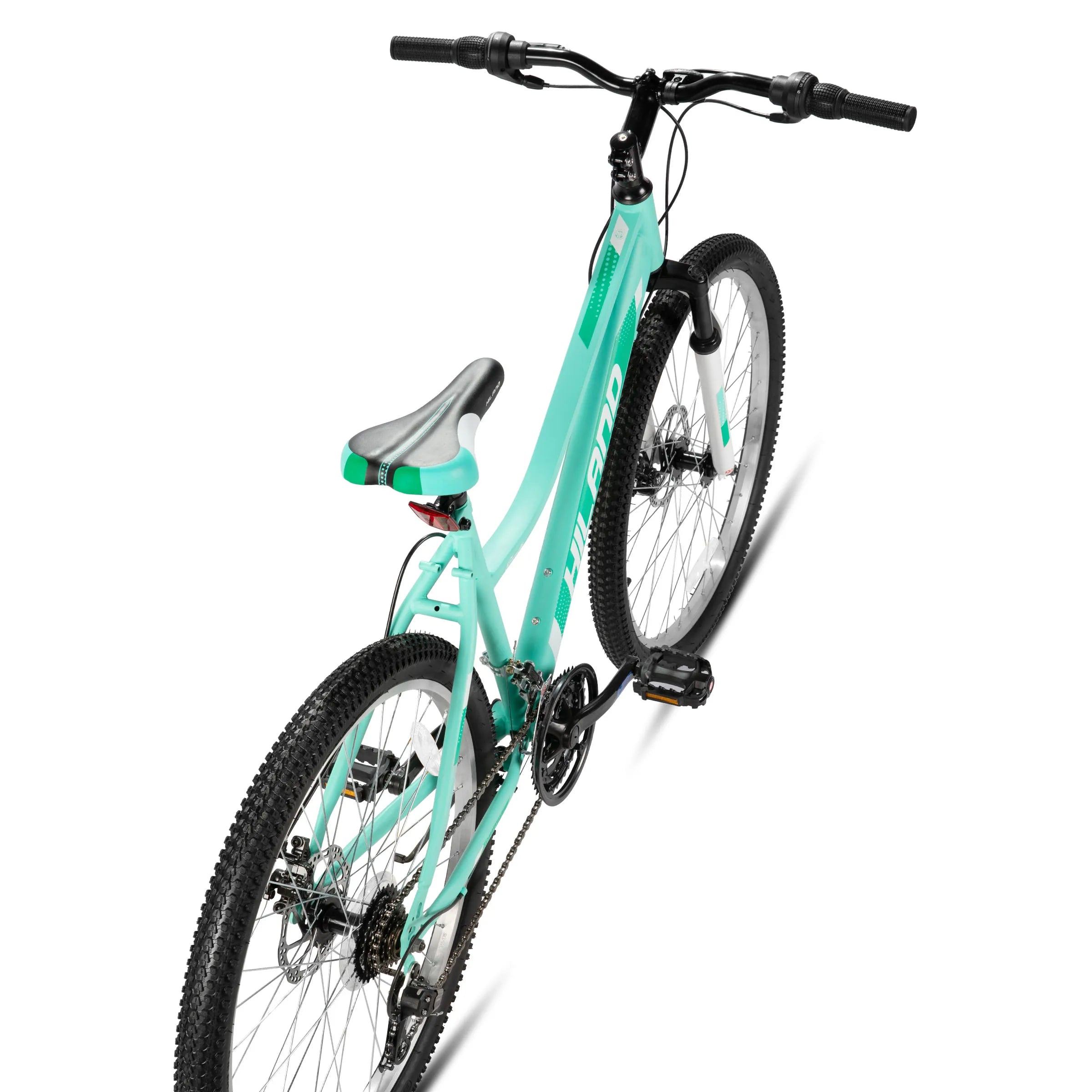 Hiland 26 Inch Women's Mountain Bike, 18-Speed with Front Suspension Fork, Dual Mechanical Disc Brakes, Aluminum Frame MTB