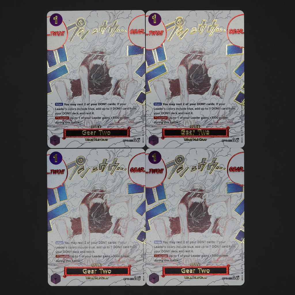 One Piece TCG OPCG English Manga Event Card Set Gear 2 DDM GGG Ground Death Frighten Me OP09 OP10 OP11 OP12 OP14 Gold Stamping