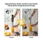 5 in 1 16500rpm Immersion Hand Stick Blender Mixer Vegetable Meat Grinder 600ml Chopper Whisk 600ml Smoothie Cup