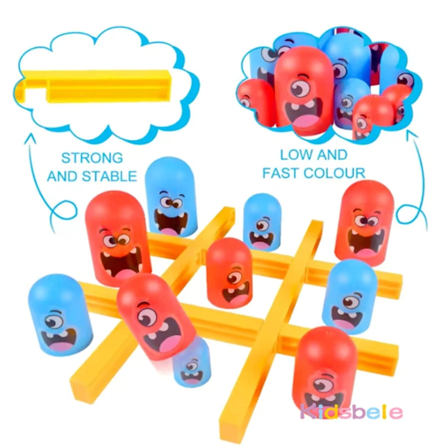Table Board Toy Tic Tac Toe Big Eat Small Logical Thinking Training Game Parent-Child Interactive Family Game Kid Christmas Gift
