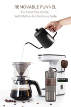 HiBREW 3 in 1 America Drip Coffee Machine Pour Over Coffee Maker Glass Teapot Hot Tea Maker  750ML H12