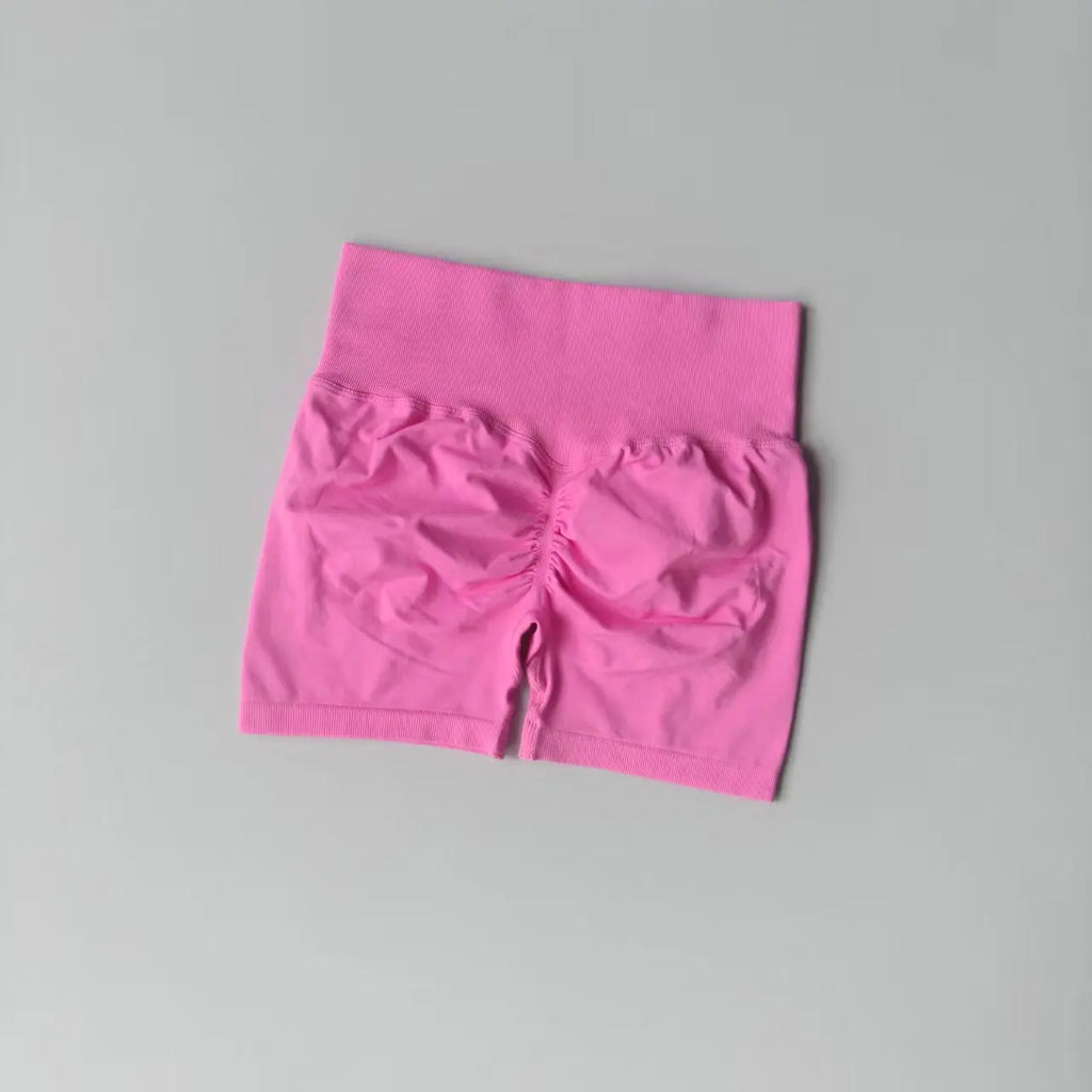 Peach Hip Lifting Sports Shorts Women High Waist and Waist Tightening Slimming Running Hip Speed Drying Three Point Tight Pants