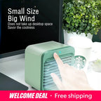 New Portable USB Chargeable Mini 3 Gear Air Conditioner Cooler Fan Air Conditioner Air Cooling Office Desktop Fan