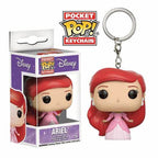 New FUNKO Keychains Disney Demona Princess Bella Ariel Alice Anna Elsa Bell Jack Sally stitch Action Figure Toys Ornaments