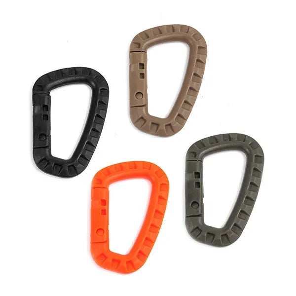Tactical Carabiner Carabina Karabiner Clip Plastic Cadet Hiking Camping