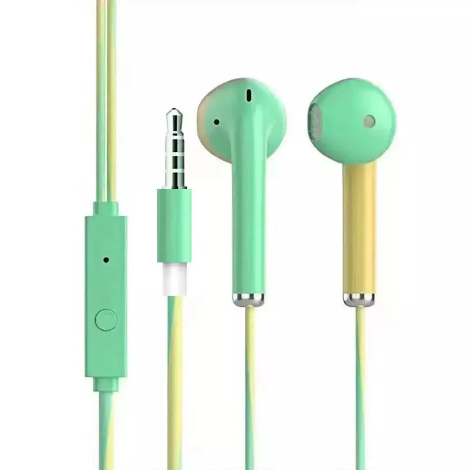3.5mm Wired Headphones With Bass Earbuds Stereo Earphone Music Sport Gaming Headset With mic For Xiaomi IPhone Huawei Samsung