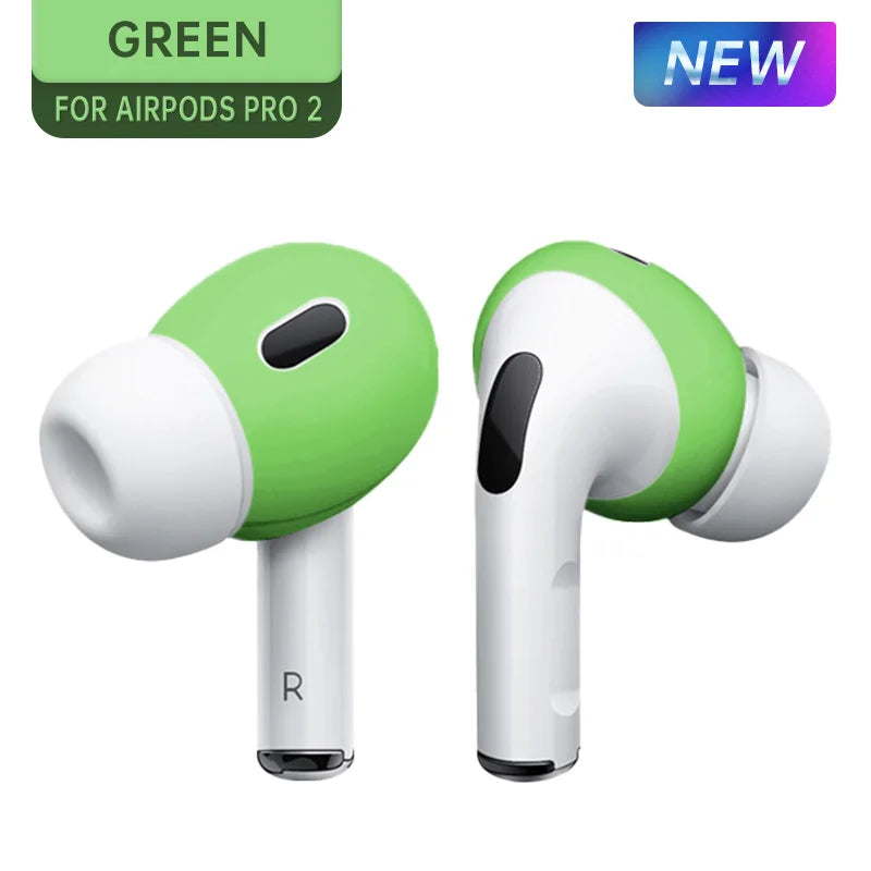 For AirPods Pro 2 Silicone Protective Case Skin Covers Earpads For Apple AirPod 2 Generation Ear Tips Earbuds Covers Accessories