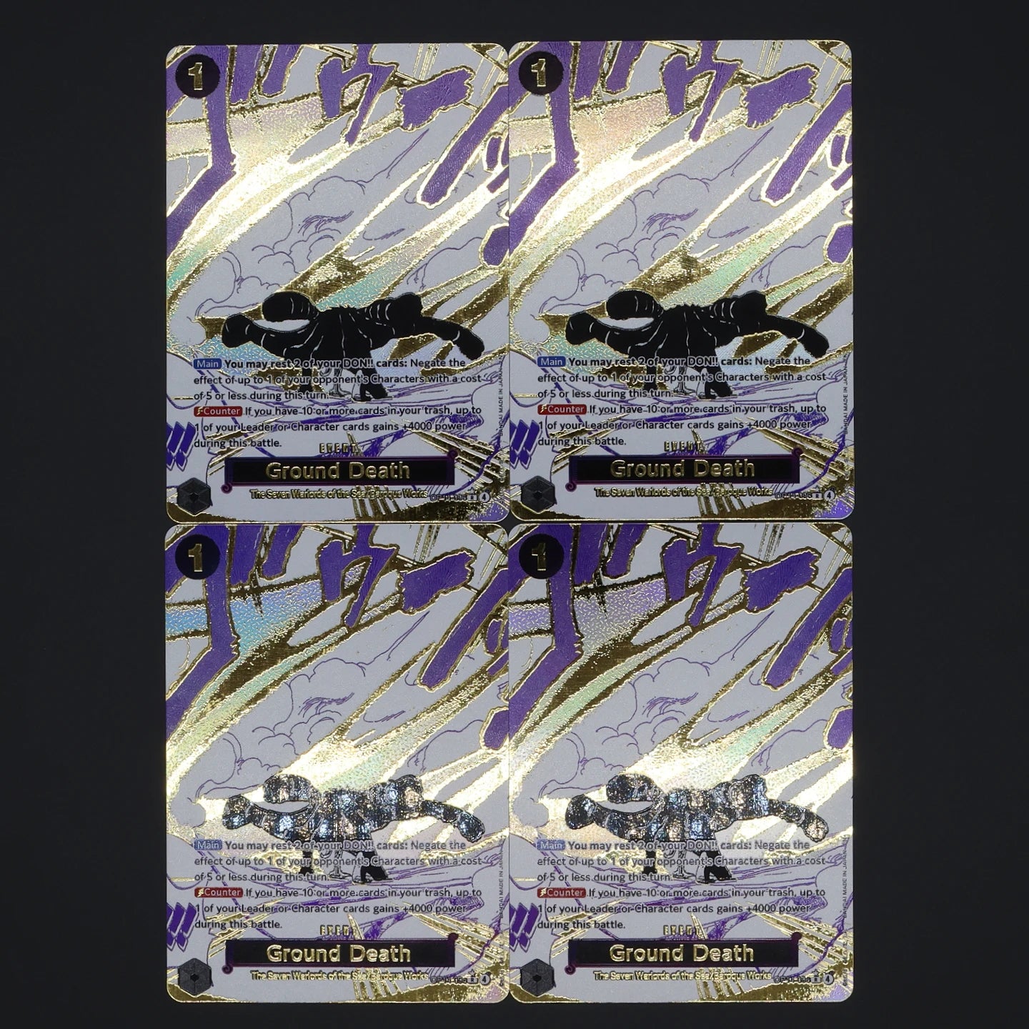 One Piece TCG OPCG English Manga Event Card Set Gear 2 DDM GGG Ground Death Frighten Me OP09 OP10 OP11 OP12 OP14 Gold Stamping