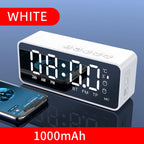 Alarm Clock Radio FM Bluetooth Speaker Portable Subwoofer Caixa De Som Sound Box Music Wireless Mini Woofers Bocina Lamp Column