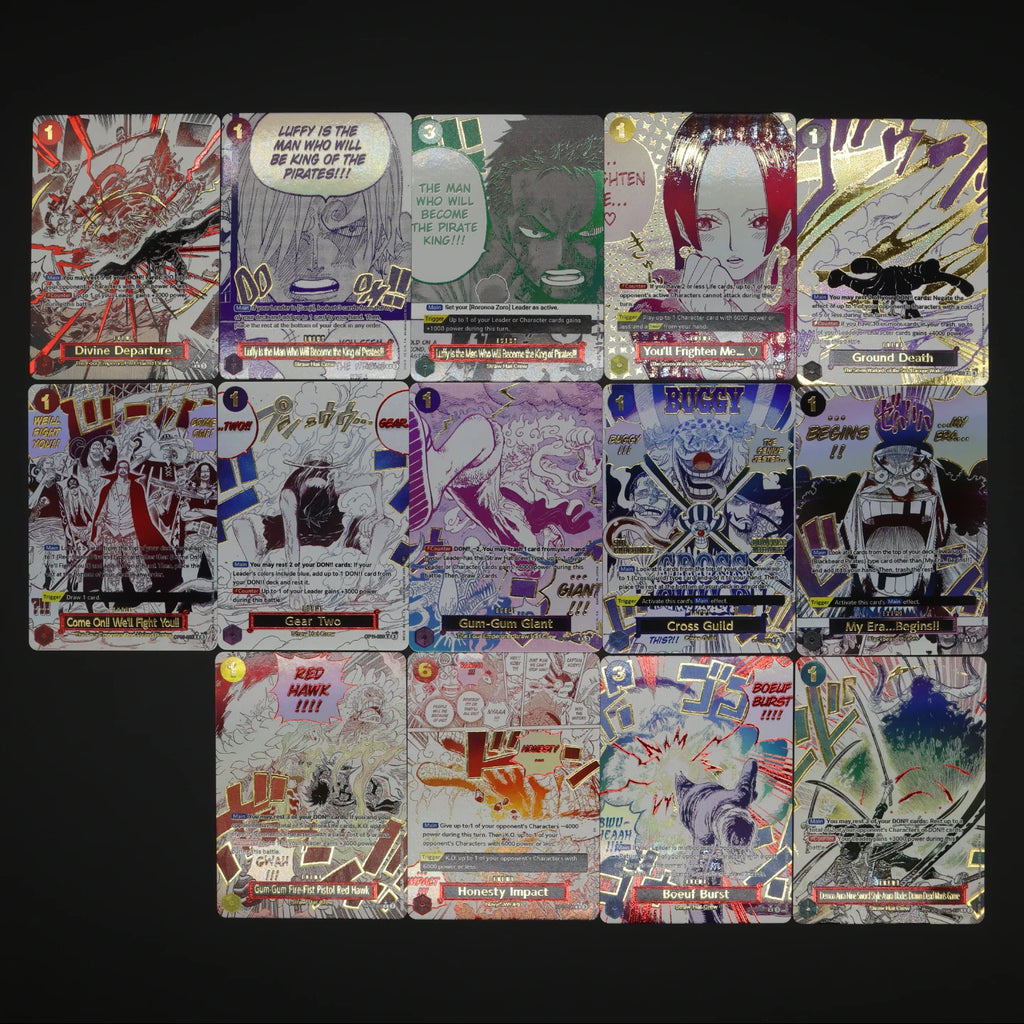 One Piece TCG OPCG English Manga Event Card Set Gear 2 DDM GGG Ground Death Frighten Me OP09 OP10 OP11 OP12 OP14 Gold Stamping