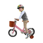 12 Inch Children's Bicycle w/Training Wheel for 2-4 Year-Old Boys and Girls, Height Adjustable Kids Bike Load Bearing 40kg