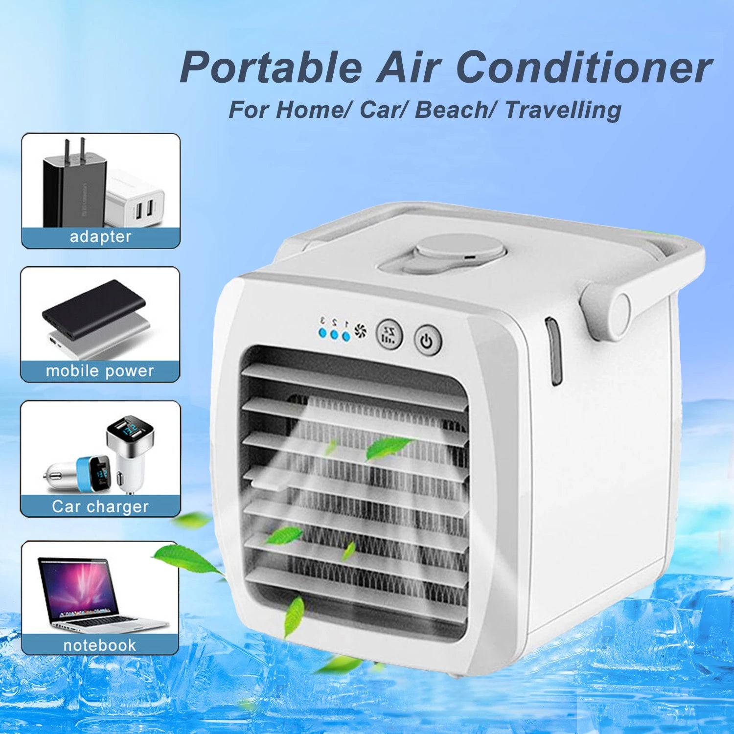 Portable Air Conditioner Personal Air Cooler Usb Personal Desktop Cooling Fan Mini Air Desktop Cooling Humidifier Fan