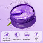 60 Grape Seed Eye Masks for Elasticity and Softness, Hydrates the Skin Around the Eyes, Moisturizes and Nourishes, Improves the Appearance of the Eye Area, Eye Care Patches, Rich in Grape Extract, Witch Hazel, Hydrolyzed Coll