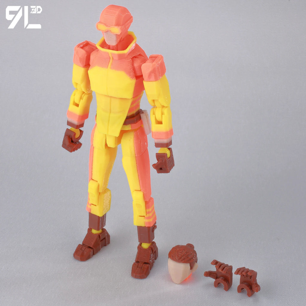 9L3D Superhero Team Invincible Boy Heroes Action Figure Lucky13 Dummy13 Multi-Colored T13 Multi-Jointed Collectible Toys Titan13