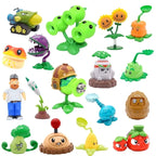 PLANTS VS ZOMBIES Crazy Dave Game Action Figure Roadblock Iron Bucket Grim Reaper Zombie Model Doll Kids Toys Children's Gifts