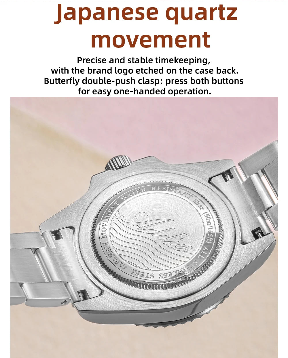 ADDIES Luxury Women's Watches Elegant Classic 36mm Business Ladies Watch BGW9 Luminous Waterproof Steel Quartz Woman Watches