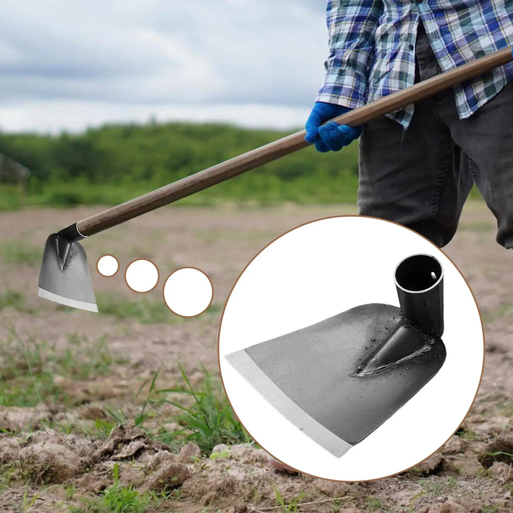 Garden Hoe Manganese Steel Garden Hoe for Weeding Heavy Duty Hand Tools Replacement Parts Digging Cultivator for Loosen Land