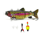 Automatic Swimbait Electric Robotic Fishing Lure 4-Segement Auto Multi Jointed Bait USB Rechargeable Wobbler Pesca Accessories