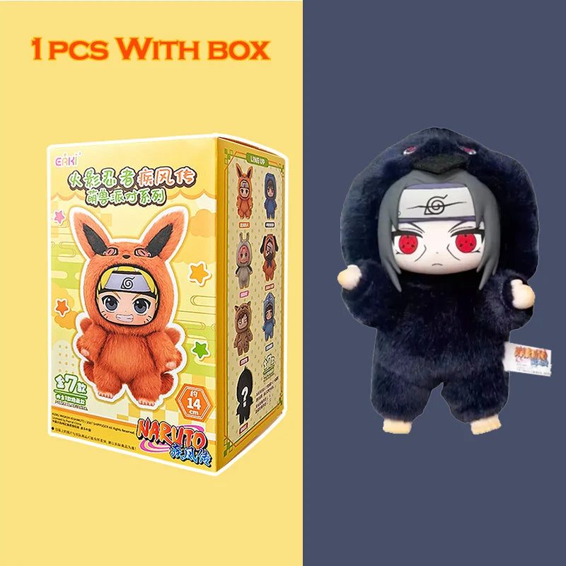 EAKI Naruto Blind box Shippuden Naruto Uzumak Sasuke Kakashi Party Series Stuffed Doll Handmade Ornament Toy Collection Gift