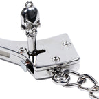 DUTRIEUX Stainless Steel Handcuffs Adjustable Fetish Restraints BDSM Bondage Alloy Lock Hand Ankle Cuffs Set Sex Toys For Couple
