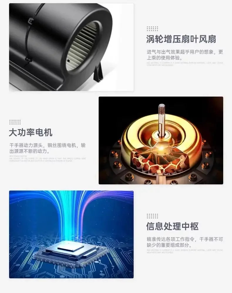 Automatic induction hand dryer Hotel commercial sanitary bathroom Intelligent blow  Hand dryer Household